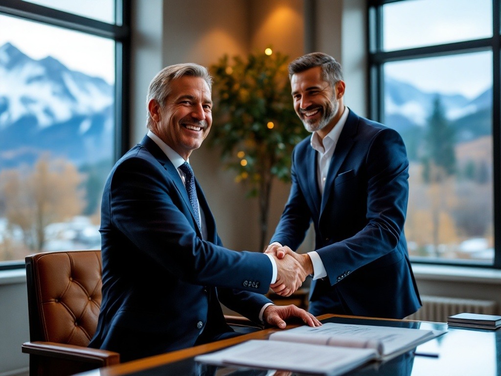 Shaking hands